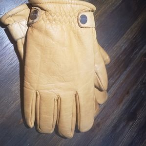 UGG leather winter gloves